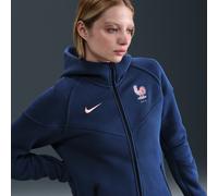 Felpa in fleece Nike Football con cappuccio e zip a tutta lunghezza FFF Tech Windrunner - Donna - Blu S (IT 40-42)
