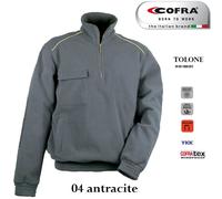 Felpa in pile da lavoro COFRA TOLONE contro il vento edilizia industria logist