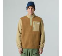 Felpa in pile mezza zip e collo alto Yumiori Beige XS Tinta unita