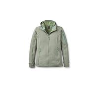Felpa in pile rab modulus hoody verde da donna