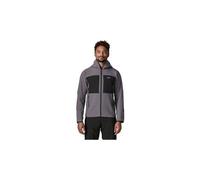 Patagonia - Giacca con cappuccio stretch e resistente - M's R2 TechFace Hoody May Grey per Uomo in Pelle - Taglia L - Grigio