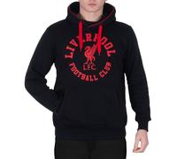 Felpa in pile - stampa originale Liverpool FC - con cappuccio - uomo