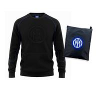 Felpa INTER F.C. girocollo in cotone garzato con sacca S M L XL XXL unisex