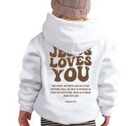 Felpa Invernale da Bambino,Felpa con Cappuccio Jogging Felpe Maglione Ragazzo Stile Leggero a Maniche Lunghe Ultra Morbida Oversize Basic per 1-8 Anni