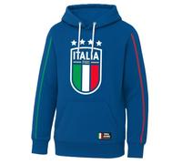 FELPA ITALIA FIGC ORIGINALE CON CAPPUCCIO e TASCA FRONTALE SCUDETTO GRANDE LOGO