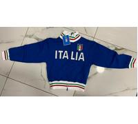Felpa Italia Figc Ufficiale Adulto e Bambino Zip Lunga Nazionale Calcio