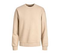 JACK & JONES Uomo Maglia Basic Maglione Manica Lunga Girocollo Caldo Pullover Senza Cappuccio JJESTAR, Colore:Beige, Dimensione Maglia:L