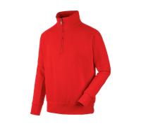 Felpa Job+ 1/2 zip rosso