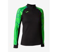 Joma Felpa Élite IX Maglia di Tuta, Nero/Verde Fluo, XS Donna