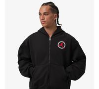 Felpa in maglia con zip a tutta lunghezza Jordan Flight Club Fleece - Uomo - Nero M