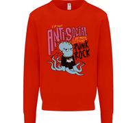 Felpa Jumper Anti Social Punk Rock Skinhead Octopus Uomo