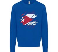 Felpa Jumper Bambini Con Bandiera Di Cuba Calcio