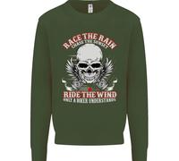 Felpa Jumper Biker Per Bambini Race The Rain