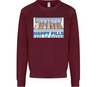 Felpa Jumper Bunny Rabbit Happy Pills Antidepressivo Uomo