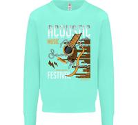 Felpa Jumper Chitarra Acustica Country & Western Uomo