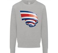Felpa Jumper Con Bandiera Della Costa Rica Per Il Giorno Ricano Uomo