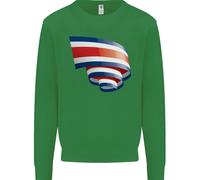 Felpa Jumper Con Bandiera Della Costa Rica Per Il Giorno Ricano Uomo