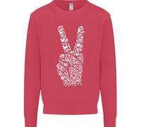 Felpa Jumper Con Parola Di Pace Hippy Per Bambini