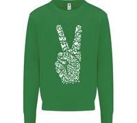 Felpa Jumper Con Parola Di Pace Hippy Per Bambini