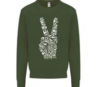 Felpa Jumper Con Parola Di Pace Hippy Per Bambini