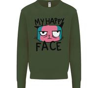 Felpa Jumper Divertente Grumpy Per Bambini Con La Mia Faccia Felice