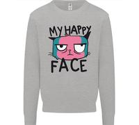 Felpa Jumper Divertente Grumpy Per Bambini Con La Mia Faccia Felice