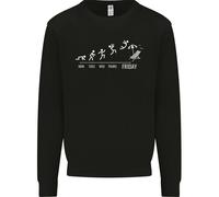 Felpa Jumper Divertente Per Bambini Weekend Beer Da Venerdì