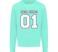 Felpa Jumper Divertente Per Il Compleanno Di Matrimonio Del Suo Re Per Bambini