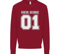 Felpa Jumper Divertente Per Il Compleanno Di Matrimonio Del Suo Re Per Bambini