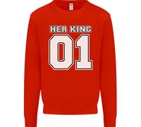 Felpa Jumper Divertente Per Il Compleanno Di Matrimonio Del Suo Re Per Bambini