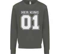 Felpa Jumper Divertente Per Il Compleanno Di Matrimonio Del Suo Re Per Bambini