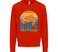 Felpa Jumper Divertente Pigro Uomo Sloth Nope Not Today