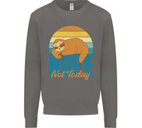 Felpa Jumper Divertente Pigro Uomo Sloth Nope Not Today