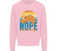 Felpa Jumper Divertente Pigro Uomo Sloth Nope Not Today