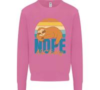 Felpa Jumper Divertente Pigro Uomo Sloth Nope Not Today