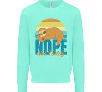 Felpa Jumper Divertente Pigro Uomo Sloth Nope Not Today