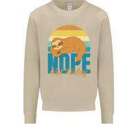 Felpa Jumper Divertente Pigro Uomo Sloth Nope Not Today