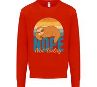 Felpa Jumper Divertente Pigro Uomo Sloth Nope Not Today