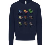 Felpa Jumper Divertenti Supereroi Gatti Per Bambini