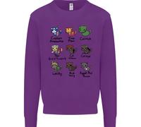 Felpa Jumper Divertenti Supereroi Gatti Per Bambini