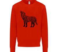 Felpa Jumper Ecologica Animale Wolf Tree Uomo