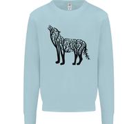 Felpa Jumper Ecologica Animale Wolf Tree Uomo