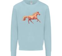 Felpa Jumper Equestre Per Bambini Con Cavallo Al Galoppo