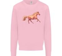 Felpa Jumper Equestre Per Bambini Con Cavallo Al Galoppo
