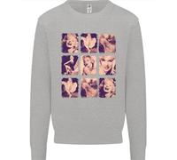 Felpa Jumper Kids Collage Celebrità Moda Marilyn