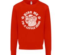 Felpa Jumper Kiss Me Sono Un Po' Irlandese Uomo Per Il Giorno Di San Patrizio