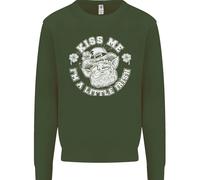 Felpa Jumper Kiss Me Sono Un Po' Irlandese Uomo Per Il Giorno Di San Patrizio