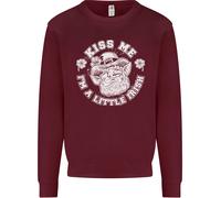 Felpa Jumper Kiss Me Sono Un Po' Irlandese Uomo Per Il Giorno Di San Patrizio