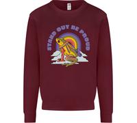 Felpa Jumper LGBT Frog Stand Out To Be Proud Gay Pride Uomo