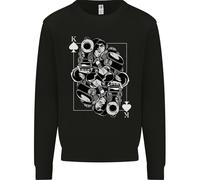 Felpa Jumper Militare Esercito Elite Uomo Con Carte Da Gioco Sniper